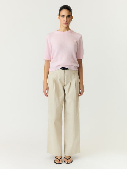 YASJOHI SS WOOL BLEND PULLOVER - PALE LILAC