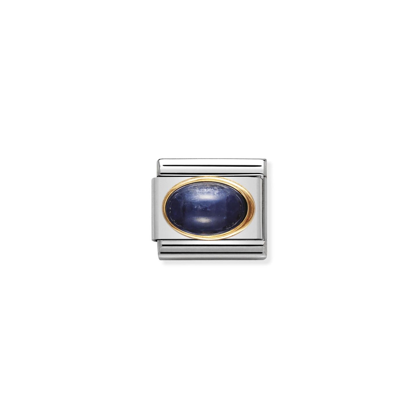 LINK, SAPPHIRE OVAL STONE