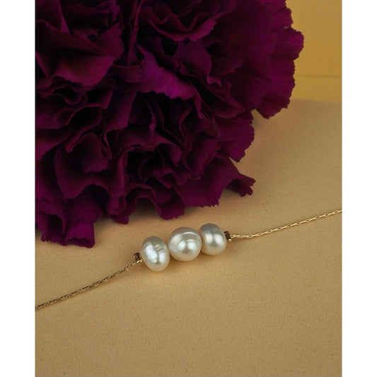 Three Tiny Pearl Bracelet