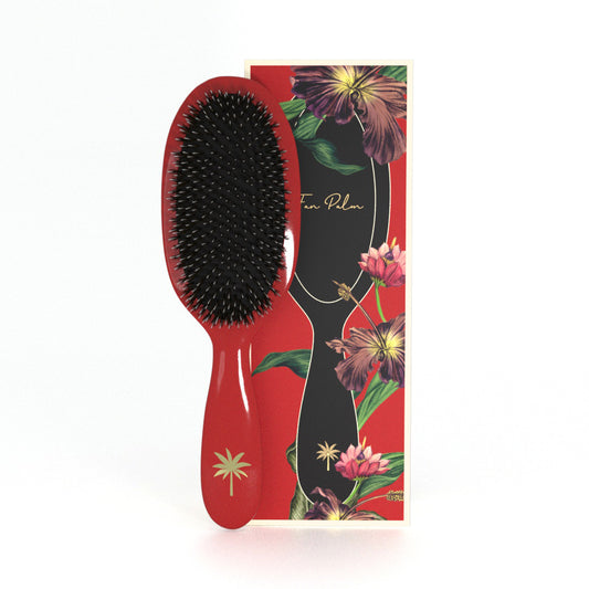 Hair Brush Medium - Red Poppy