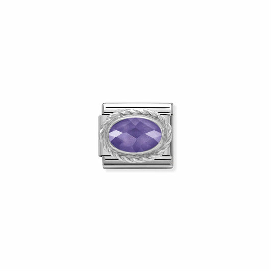 LINK, PURPLE OVAL ZIRCONIA